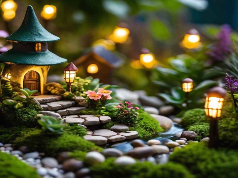 Creating a Fairy Garden with Miniature Statues